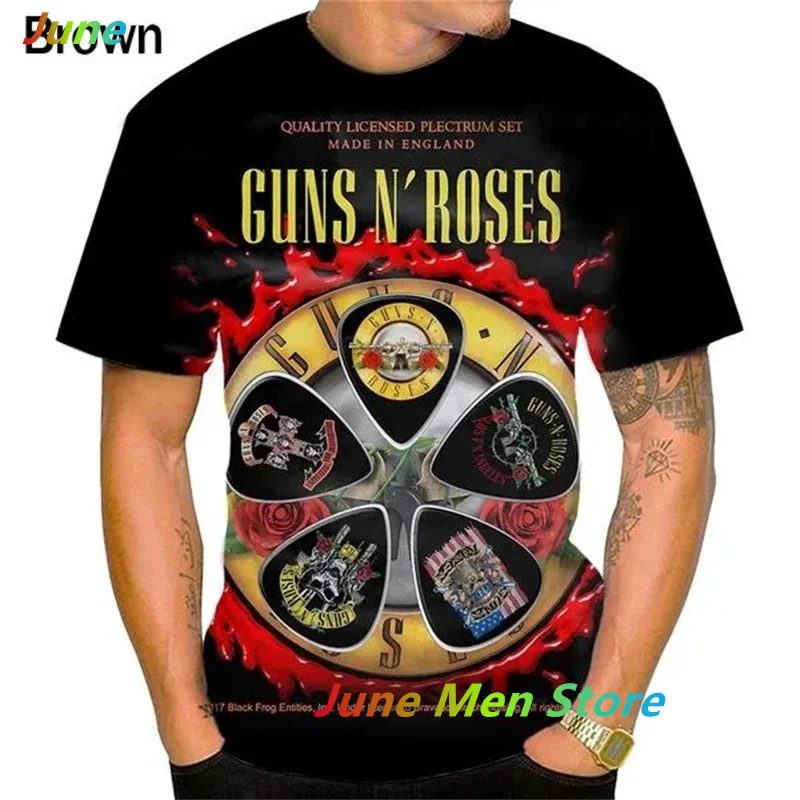 Футболка Мужская/Женская с 3D-принтом рок-группы круглым вырезом