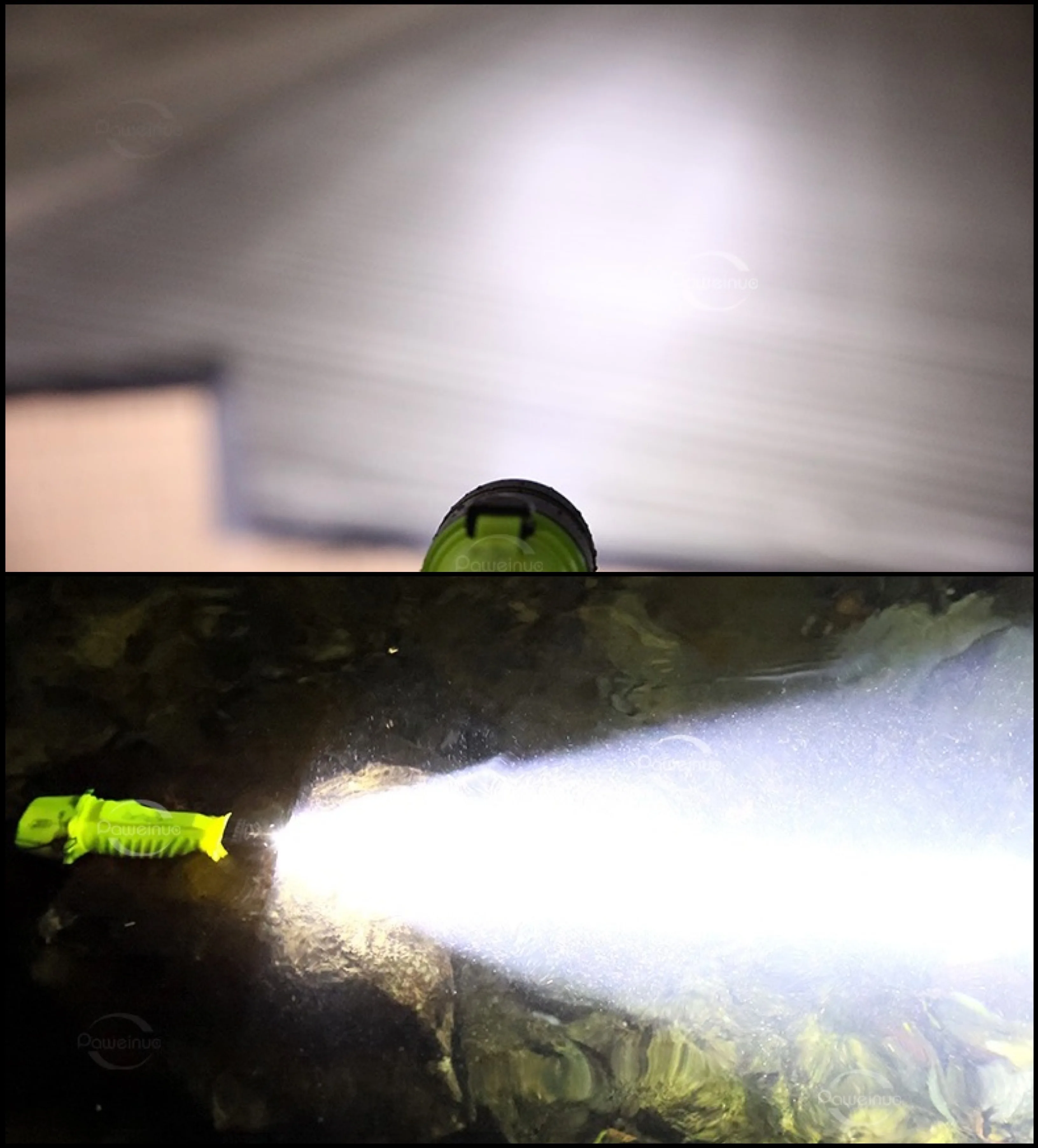 Высокомощный фонарик для дайвинга IPX8