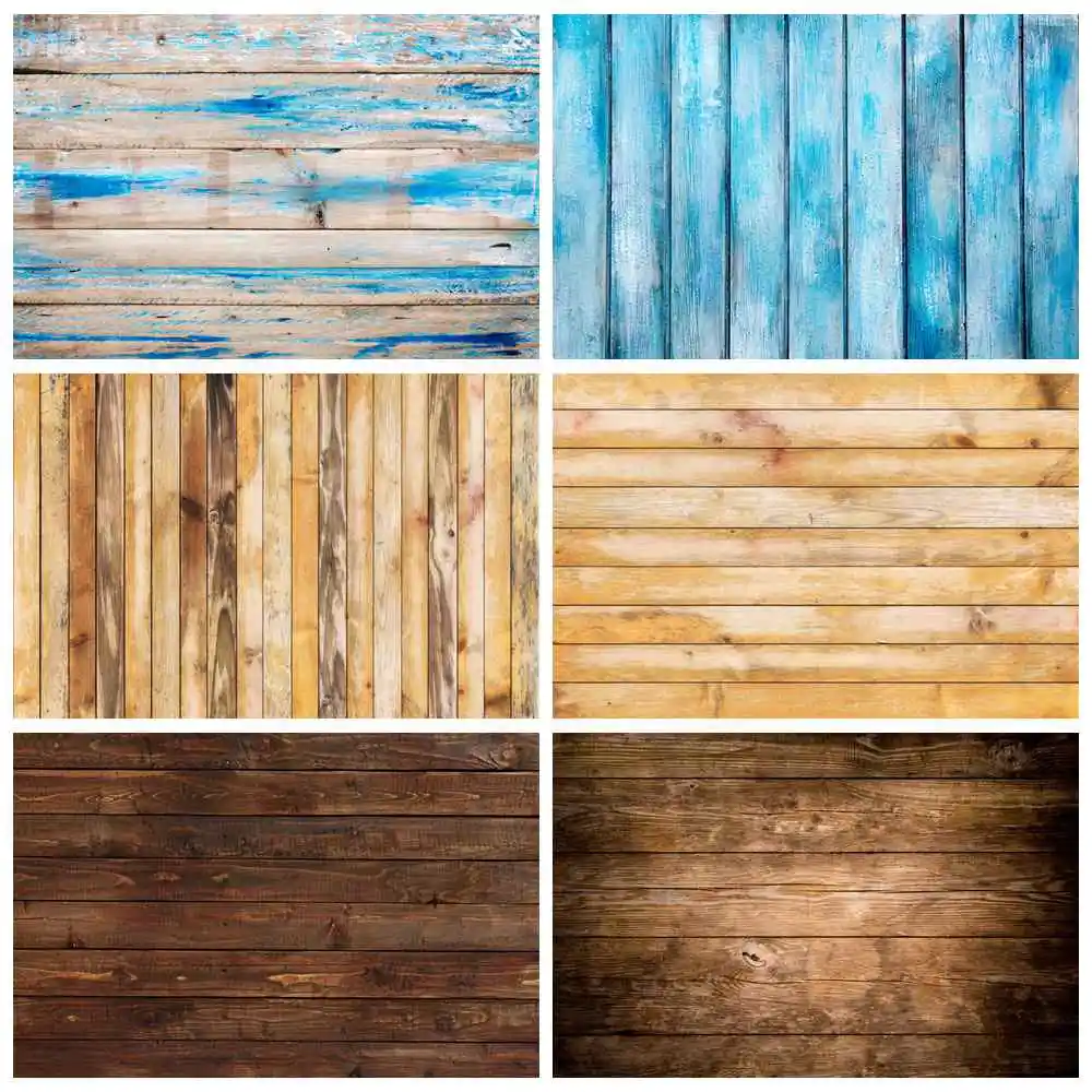 

Wooden Boards Planks Grunge Photography Backdrops Banner Custom Baby Party Decoration Photo Booth Backgrounds Ins Studio Props