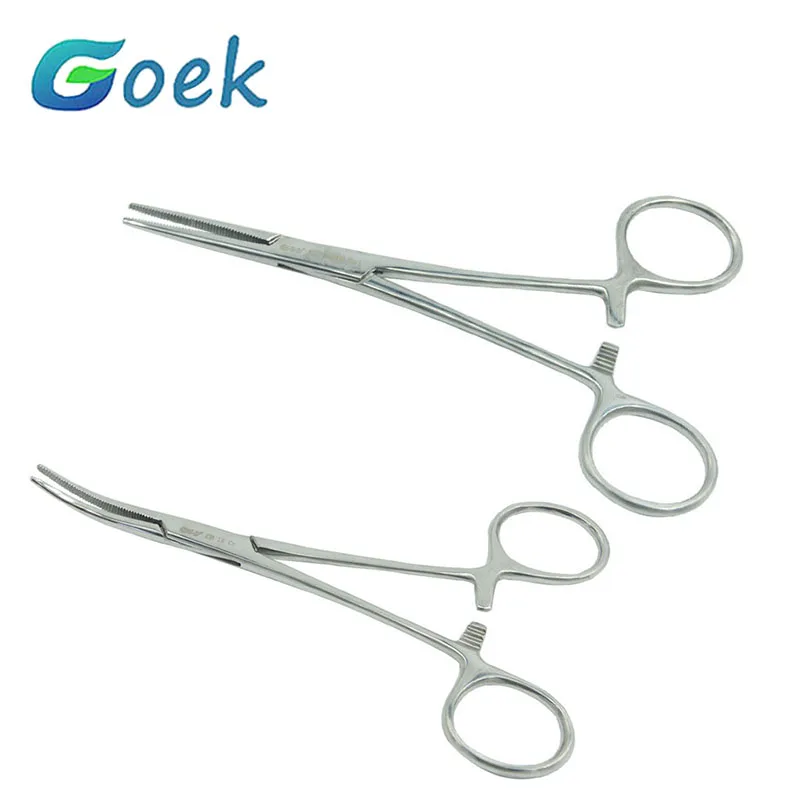 

Dental Medical Tweezers 304 Pure Stainless Steel Surgical Needle Hook Pick Pliers Holder Hemostatic Forceps Hemostatic Forceps