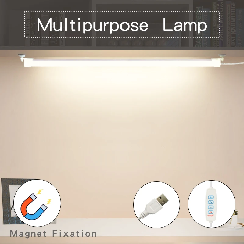 Магнитная лампа для чтения в общежитии 5 В с USB-разъемом