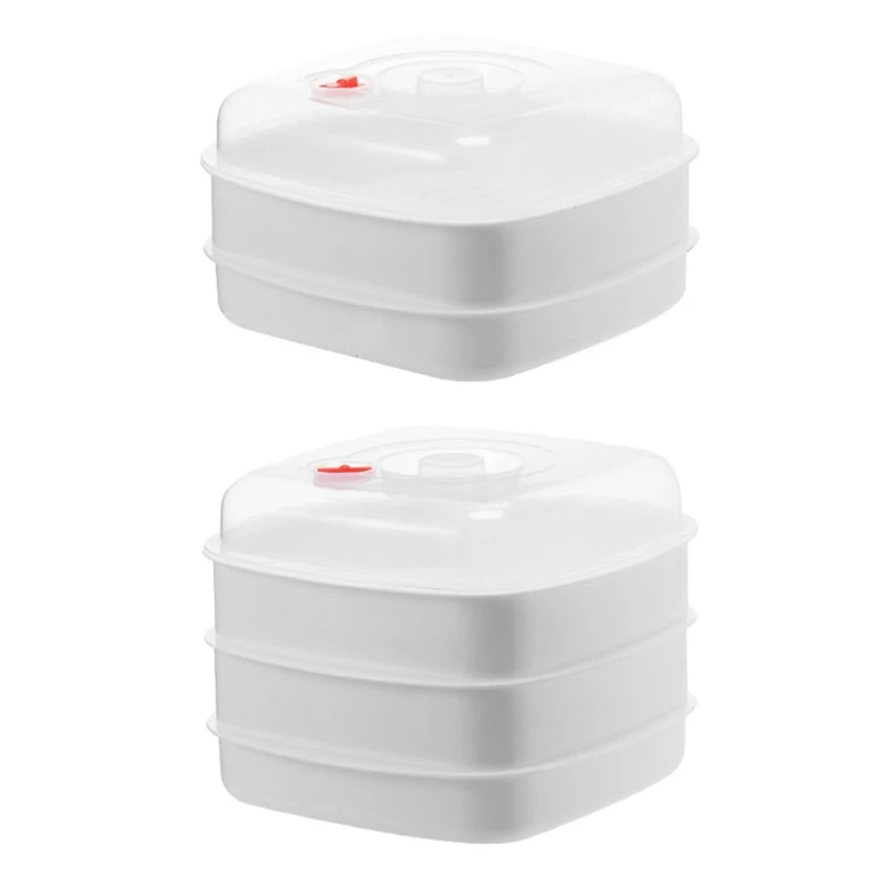 

P82E Microwave Steamer Household Buns Steamed Tool Kitchen Cooking Accessories