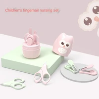 baby nail scissors newborn baby nail clipper set owl childrens safety scissors anti meat nail clippers