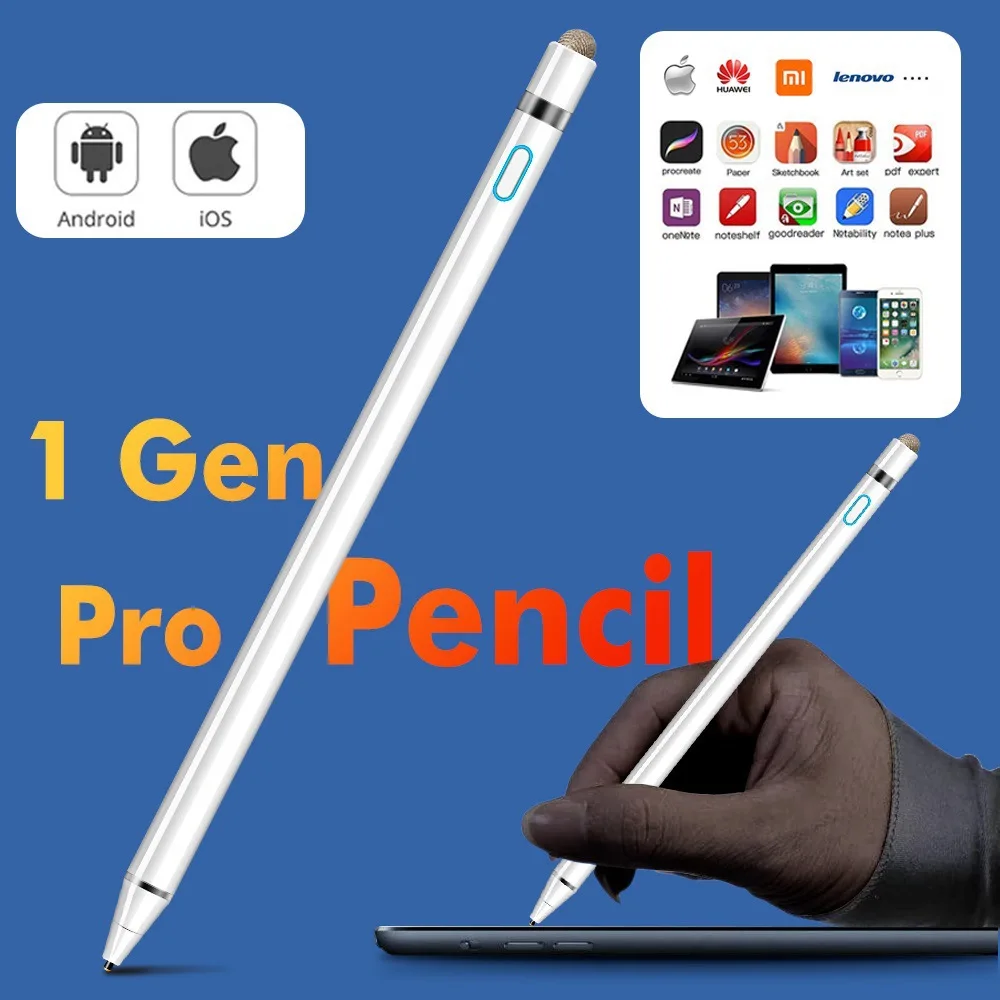 

2 In 1 Smart Universal Capacitive Stylus Touch Screen Pen IOS/Android System for Apple iPad Phone Pencil Touch Pen Office Tool