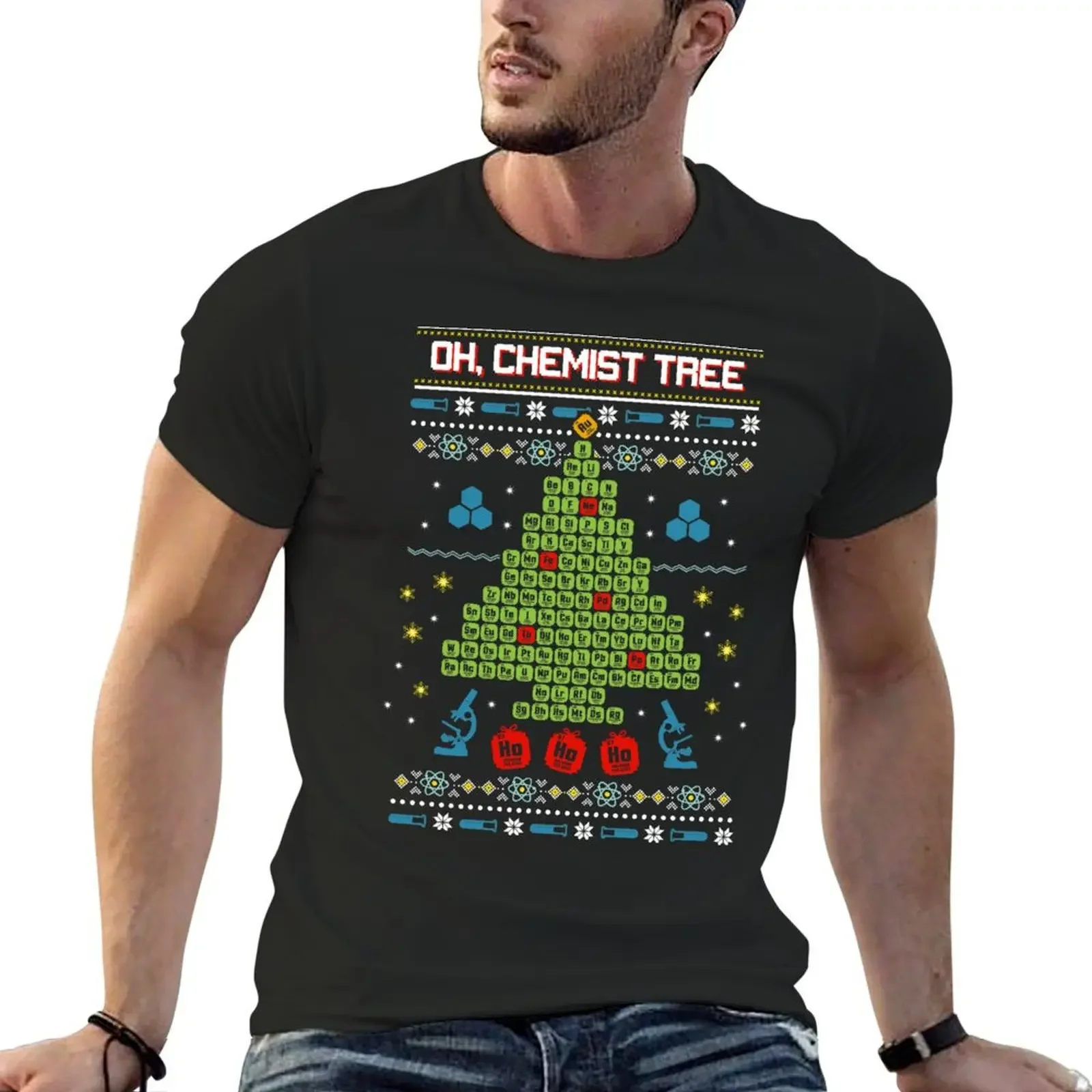 Oh Chemist Tree Ugly Christmas Sweatshirt футболка для мальчиков белые заготовки больших размеров
