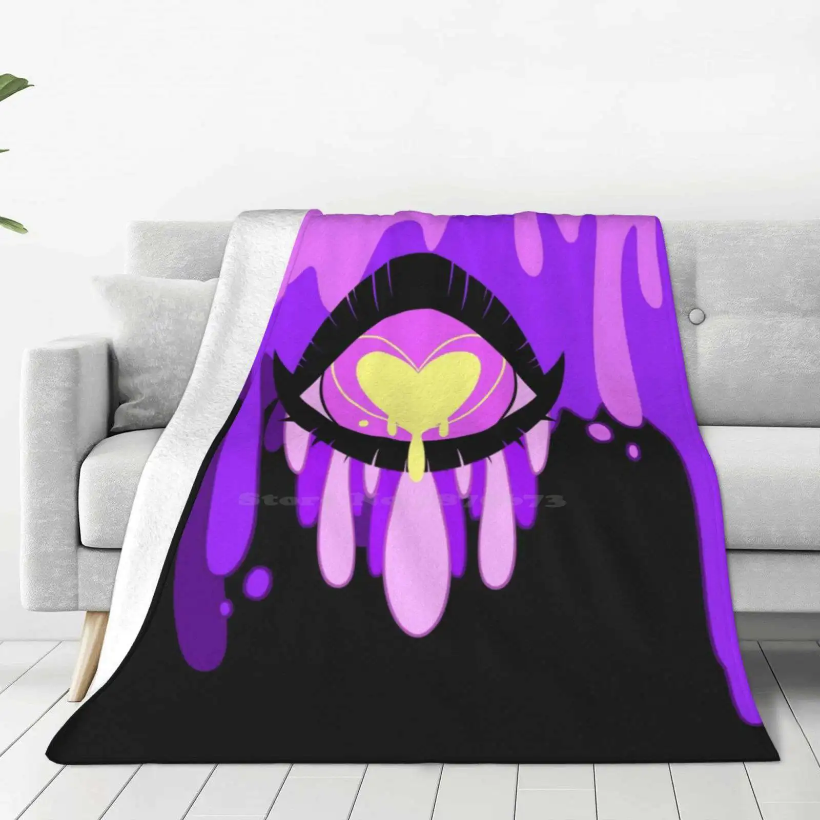 Глаз See You 2 Кондиционер мягкое одеяло циклопс Монстр слизь фиолетовый Пастель Гот