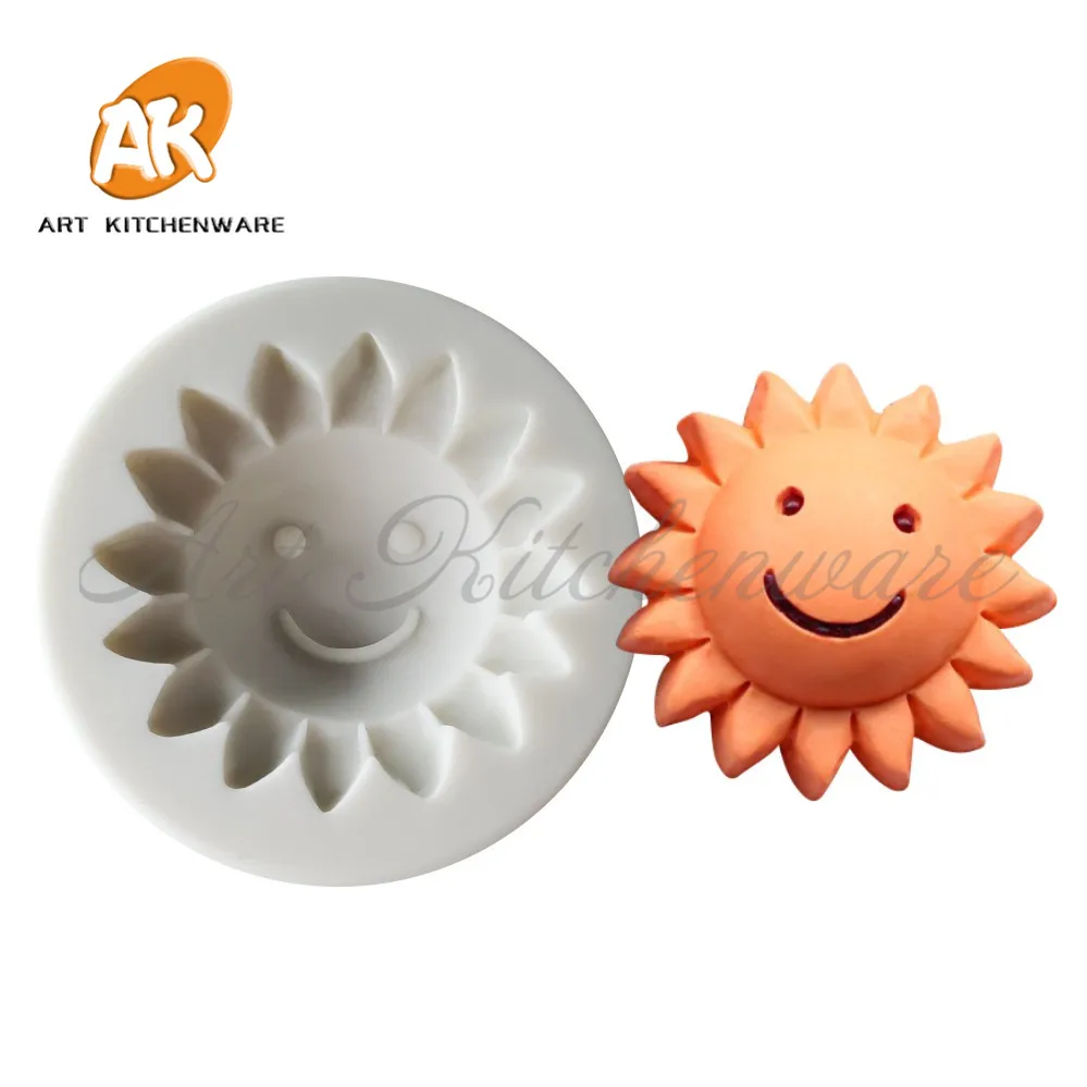 Силиконовая форма с узором Улыбка солнца модель для мыла кондитерские изделия