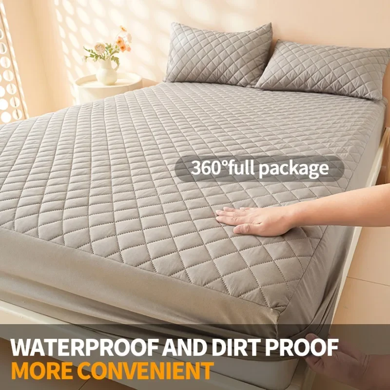 

Водонепроницаемая простыня из полиэстера/хлопка, белая/серая