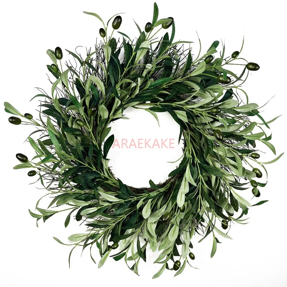 Имитация оливкового венака венок из оливковых фруктов подвесное украшение на