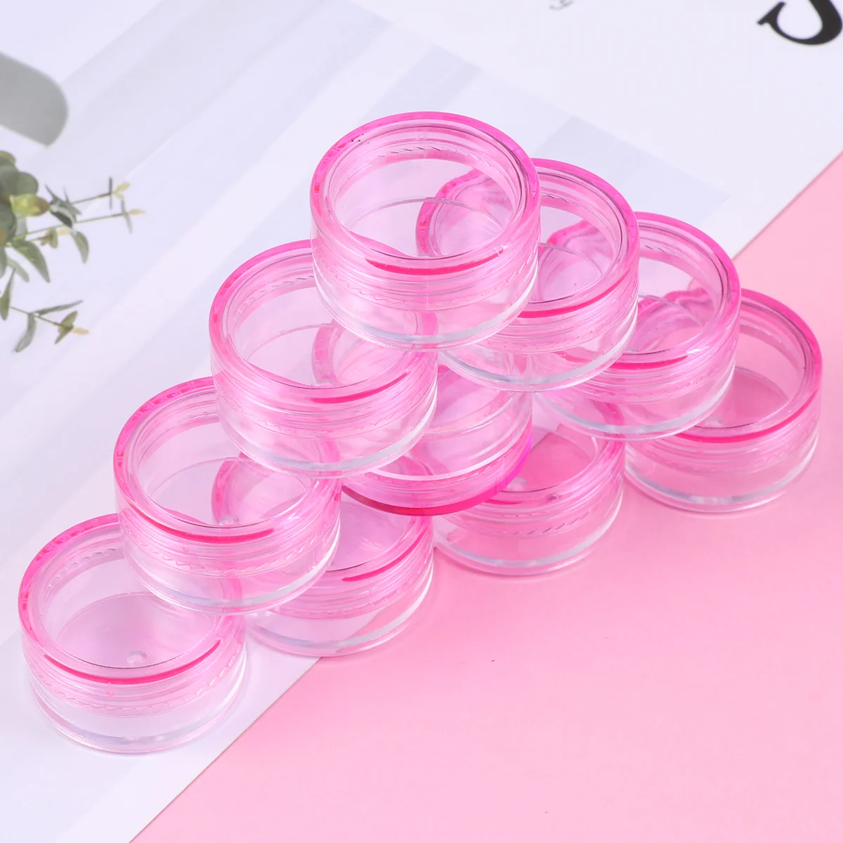

Containerslids Jars Cream Sample Round Lip Empty Clearbalmtravel Potscrub Makeup Container Bottles Jar Cosmeticlotion Storage