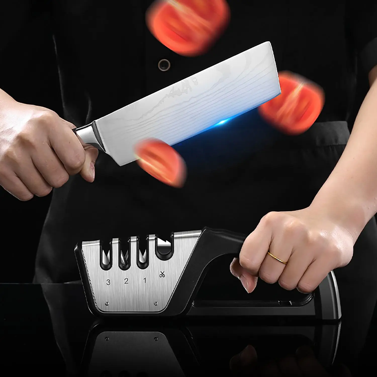 

Four-In-One Knife Sharpener Wholesale Household Multi-Functional Knife Sharpener Kitchen Knife Scissors Fast Sharpening Stone