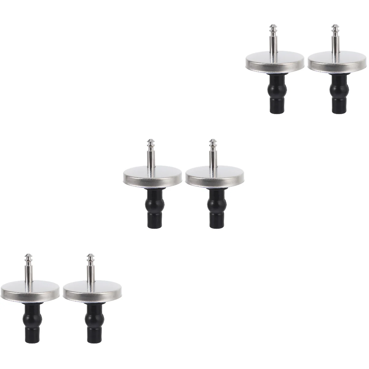 

6 Pcs Metal Screws Toilet Seat Lid Bolts Screws Replacing Replacement Hinge Pp Cover