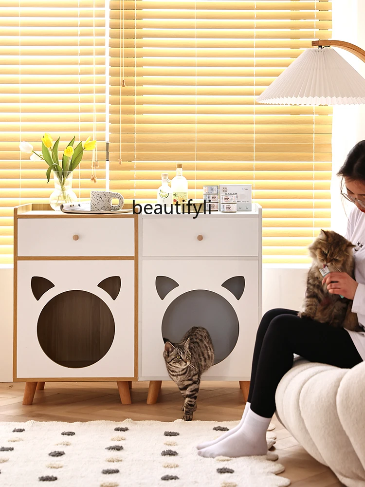 

Прикроватный столик GY для кошек, универсальная мебель для домашних животных, из массива дерева, четыре сезона