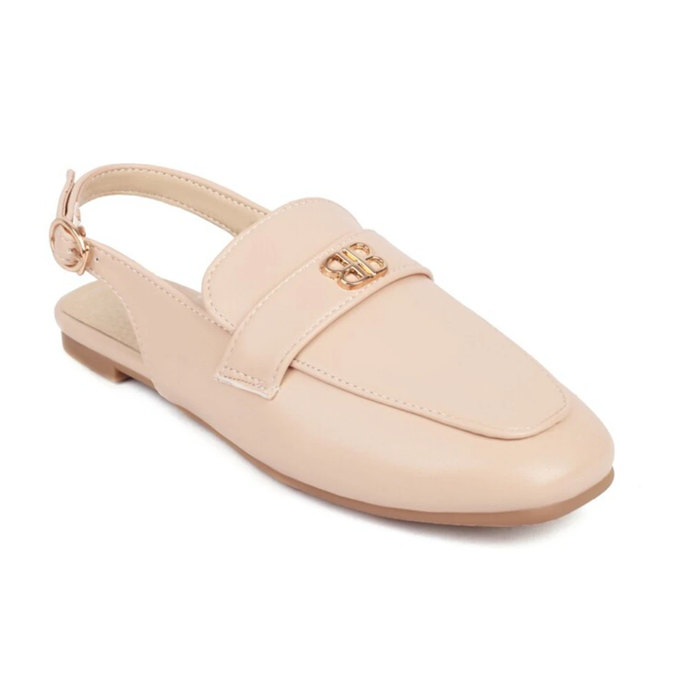 

Shoes for Women Large Size 34-50 Fashion Flats Spring Summer Female Square Toe Casual Back Empty Single Shoe Zapatos Mujer B-1