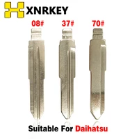 xnrkey 10 pcslot 08 37 70 metal blank uncut flip remote car key blade for daihatsu kia replacement part