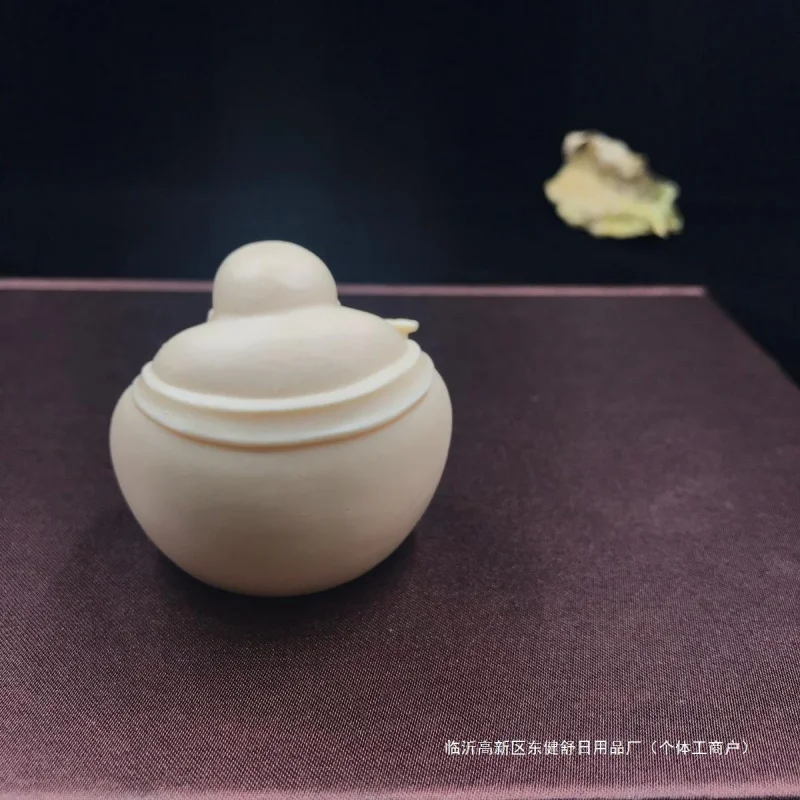 Резьба по фруктам цвета слоновой кости Майтрейя Будда Хэци украшения ручные