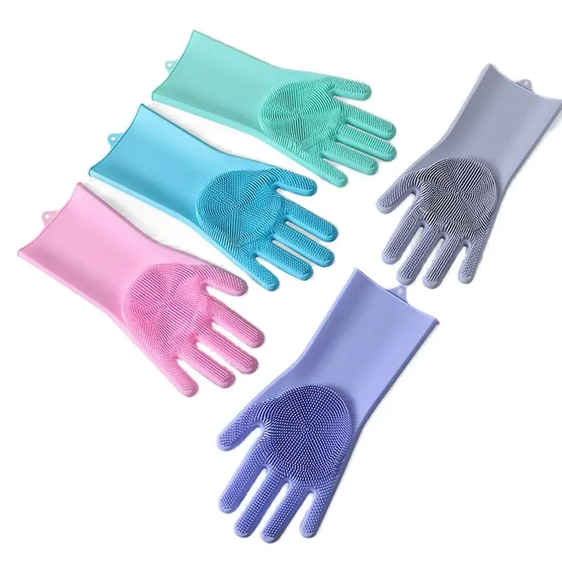 

Rubber Gloves Gardening Washing Msrp Kitchen Gloves Multifunction Magic For Dishes Cleaning Scrubber Clean Household Tools Glove