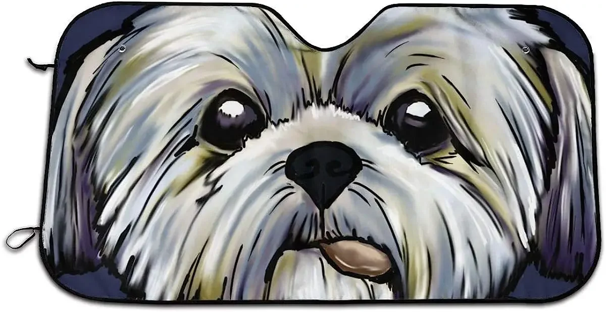 Непослушный Ши-тцу собака искусство милый тематический козырек от солнца на