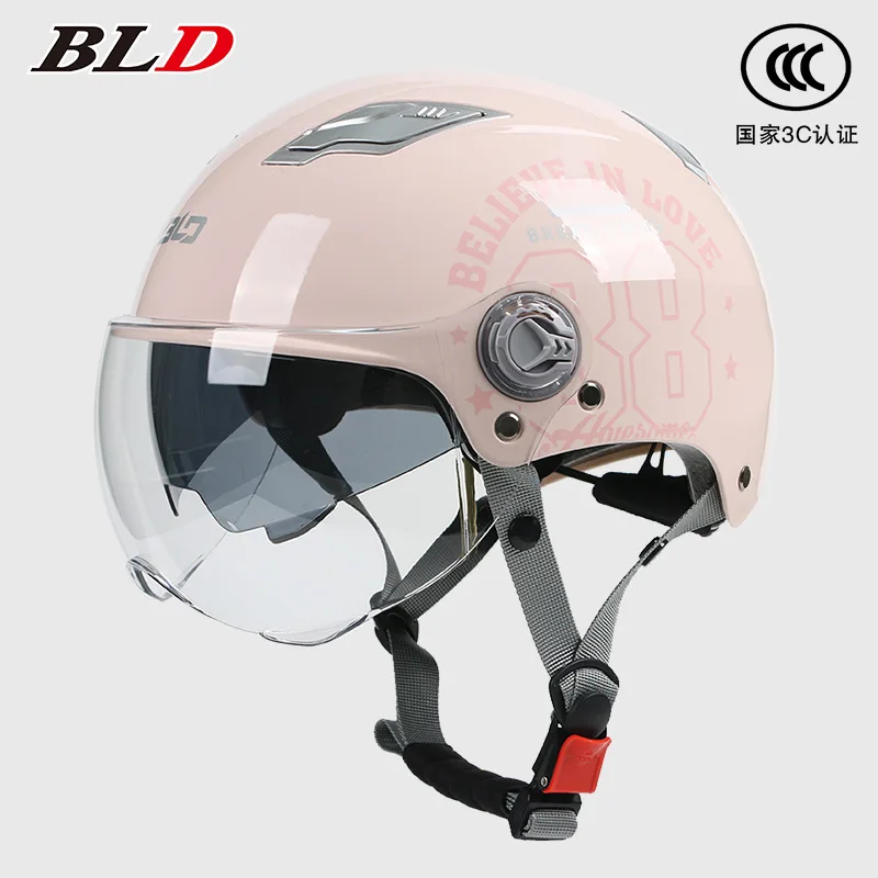 

Motorcycle Helmets Double Lens Bicycle Vehicle Scooter Men Women Half Helmeten Cycling Lightweight Moto Bike Safety Cap Capacete