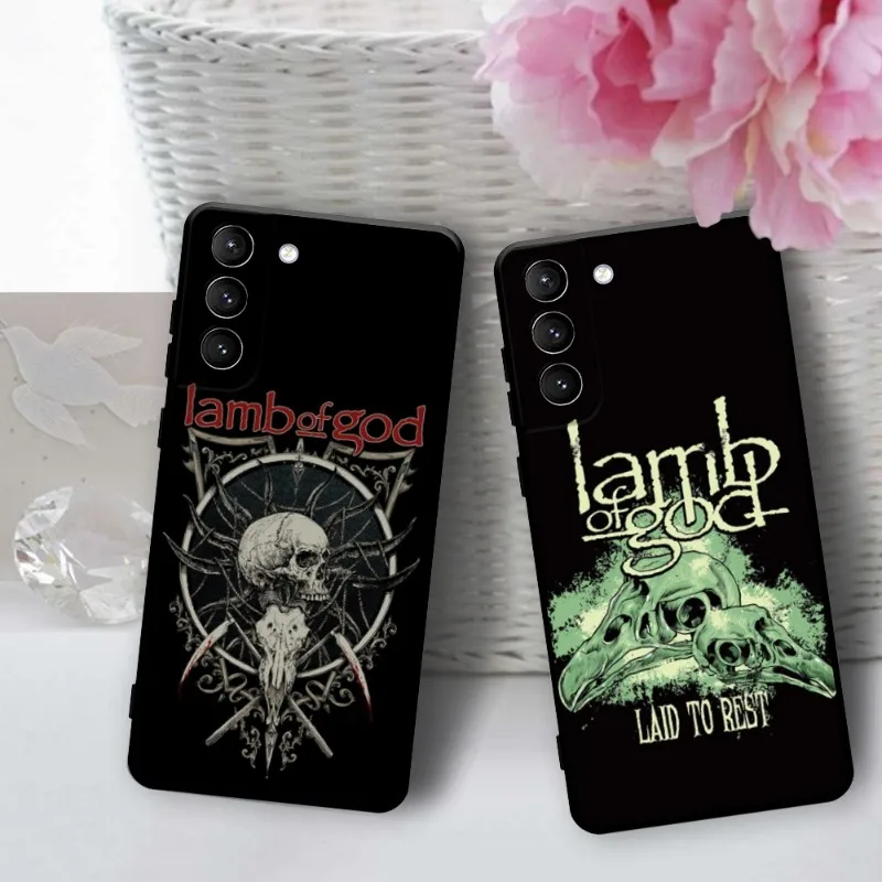 

Lamb Of God Crow Metal L Band Phone Case For Samsung Galaxy S22 23 21 S20 FE Ultra S10 S9 8 Plus S10e Note 20Ultra 10Plus Cover