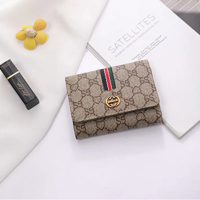 

New Vintage Luxury Women's Short Wallet Cow Genuine Leather Wallets For Women Coin Purse Female Card Pouch Carteras Para Mujer