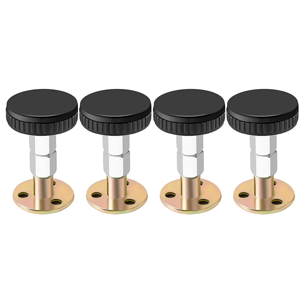 

4Pcs Adjustable Bedside Fixators Metal Bedside Fixator Furniture Wall Stabilizer