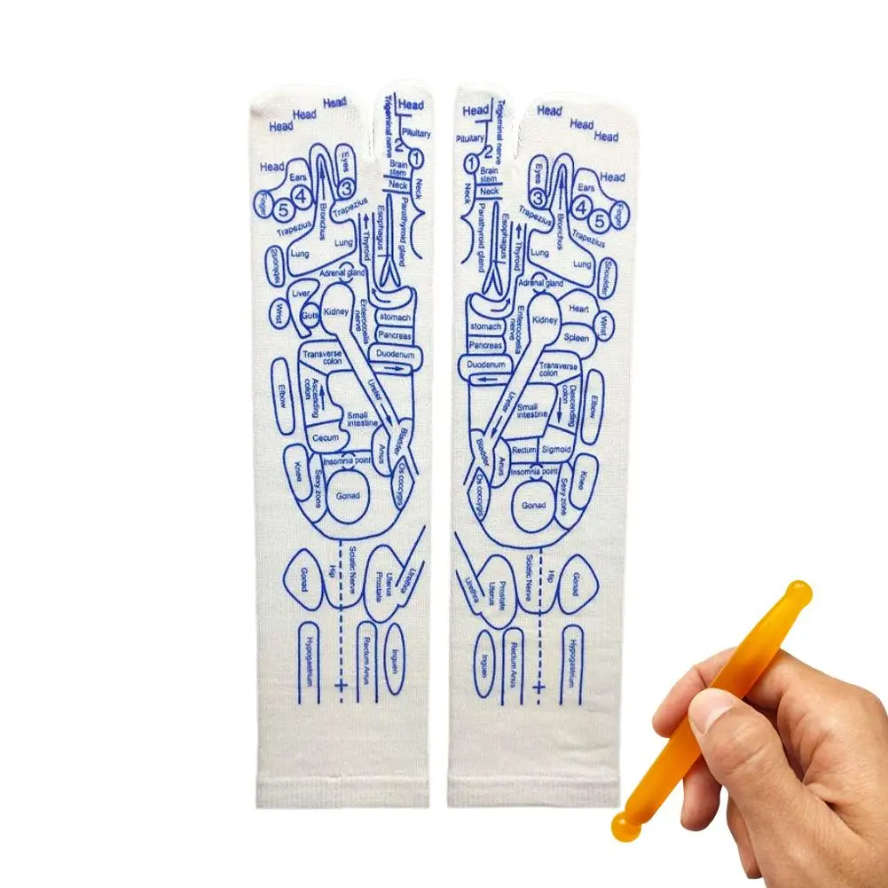 Новинка носки для массажа ног с двумя пальцами рефлексотерапевтические