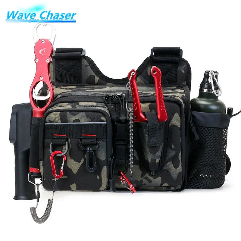 

Multifunctional Single Shoulder Fishing Bag Large Capacity Fishing Rod Lures Tackle Box Storage Waist Pack Carp Bolsa De Pesca