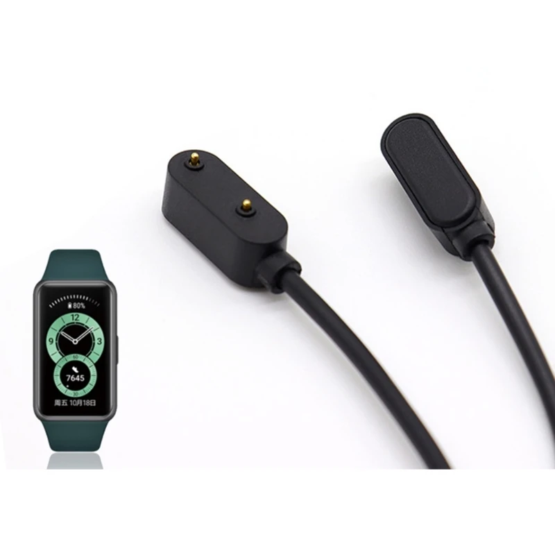 1 м USB 2-контактный магнитный зарядный док-станция для быстрой зарядки Band 7 6/Watch Fit