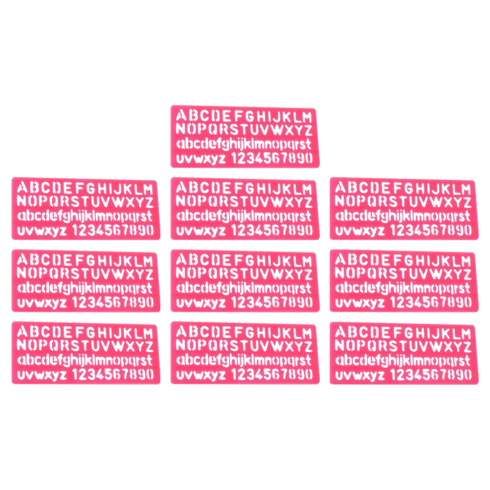 

32pcs Alphabet Stencil Drawing Stencils Small Letter Templates Number Stencils Planner Stencils Scrapbook Template
