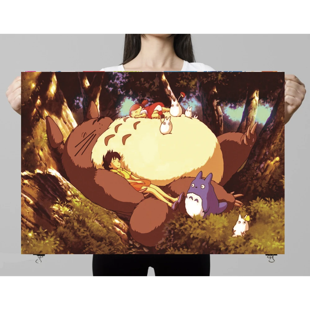 

MY NEIGHBOUR TOTORO Poster Decorative Bedroom Stickers Gifts 50*35CM