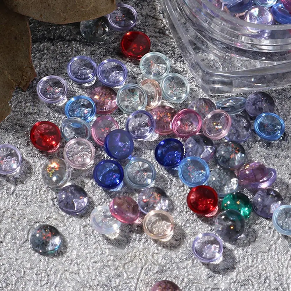

100Pcs/Box Nail Rhinestone Exquisite Mixed Flat Manicure Rhinestone Ornament Vivid Easily Sticking Manicure Rhinestone
