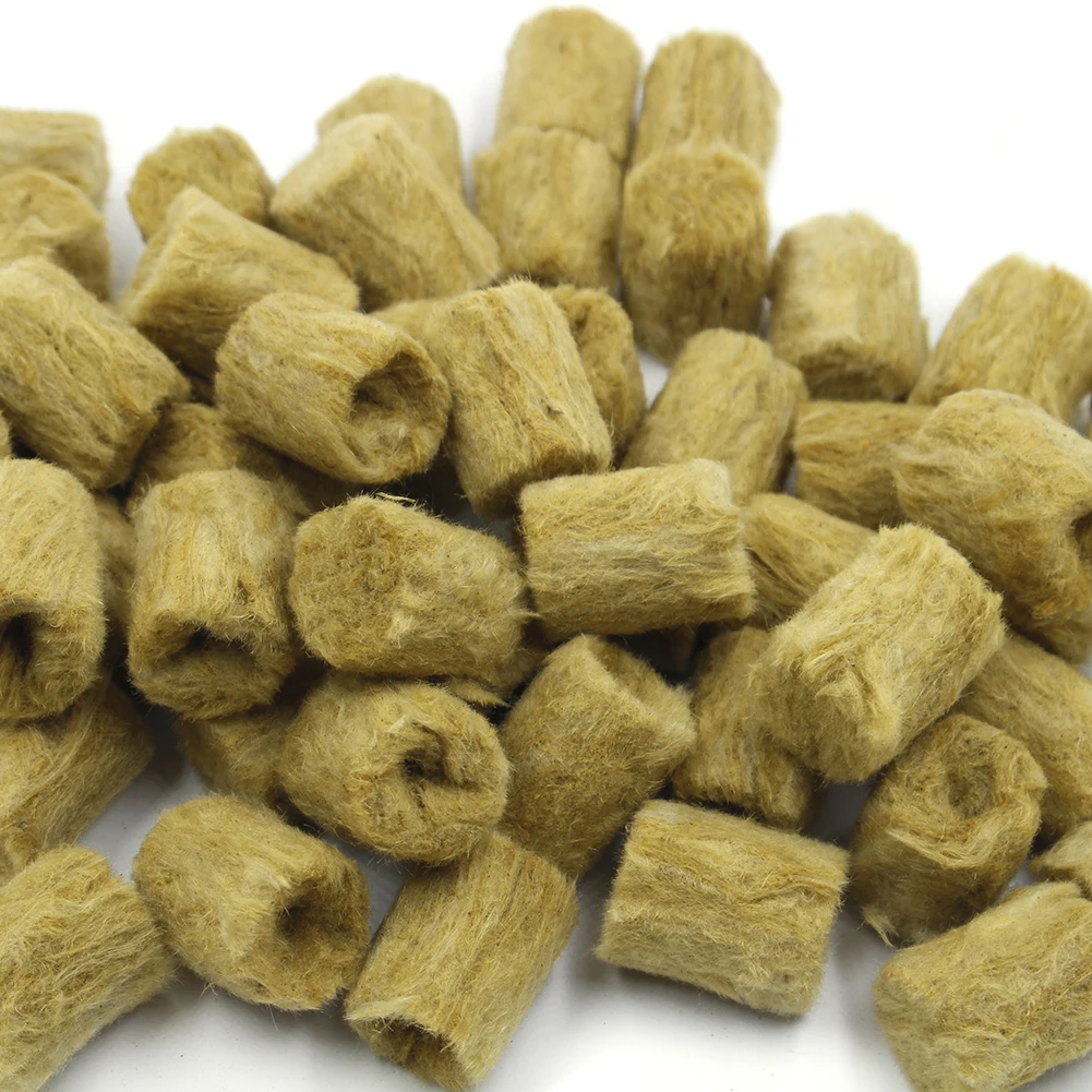 

50/100 шт. рост рассады заглушки Rockwool стартовые кубики для сельского хозяйства водяной гидропонный посадка культивирование трубы Садовые при...