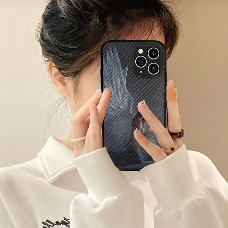 

Fantasy Angel Girl Wings Phone Case Hard Leather Case for iPhone 11 12 13 Mini Pro Max 8 7 Plus SE 2020 X XR XS Coque