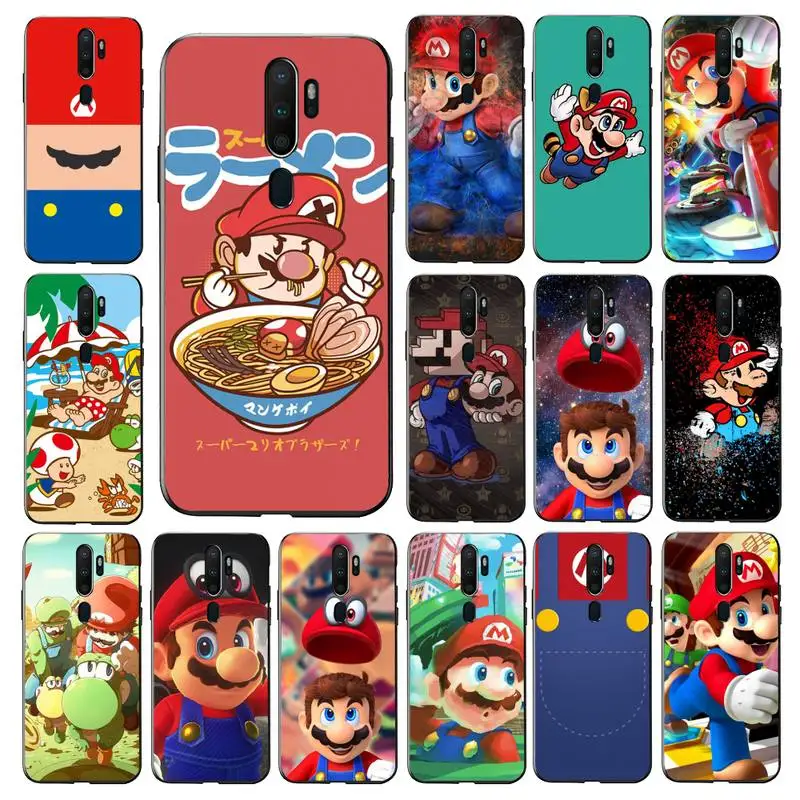 

BANDAI Mario Phone Case for Vivo Y91C Y11 17 19 17 67 81 Oppo A9 2020 Realme c3