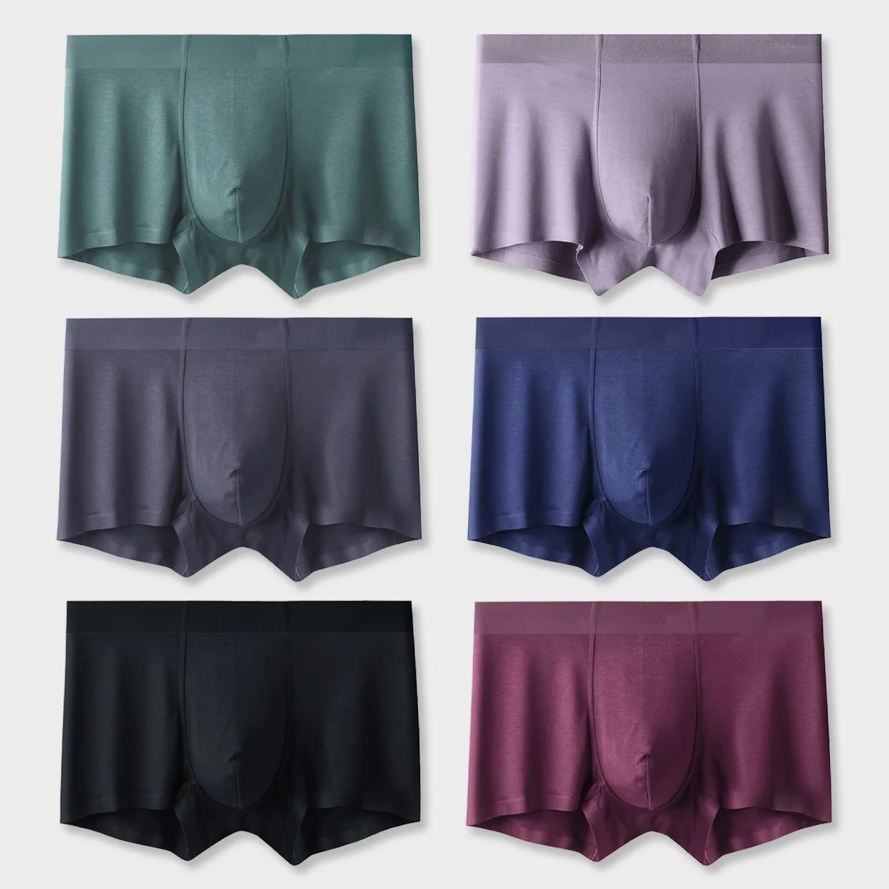 

Men's Underwear Modal Slim Fit Seamless Boxer Breathable Youth Plus Size Boxer