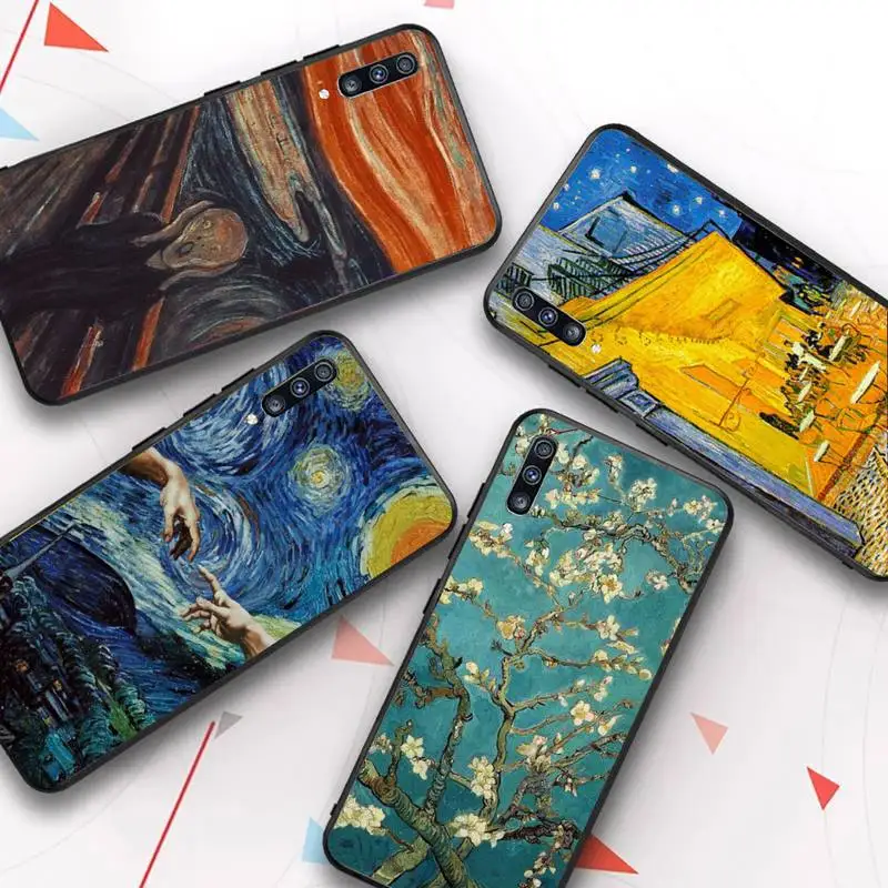 

Van Gogh Starry Sky Art Phone Case for Samsung A51 01 50 71 21S 70 31 40 30 10 20 S E 11 91 A7 A8 2018