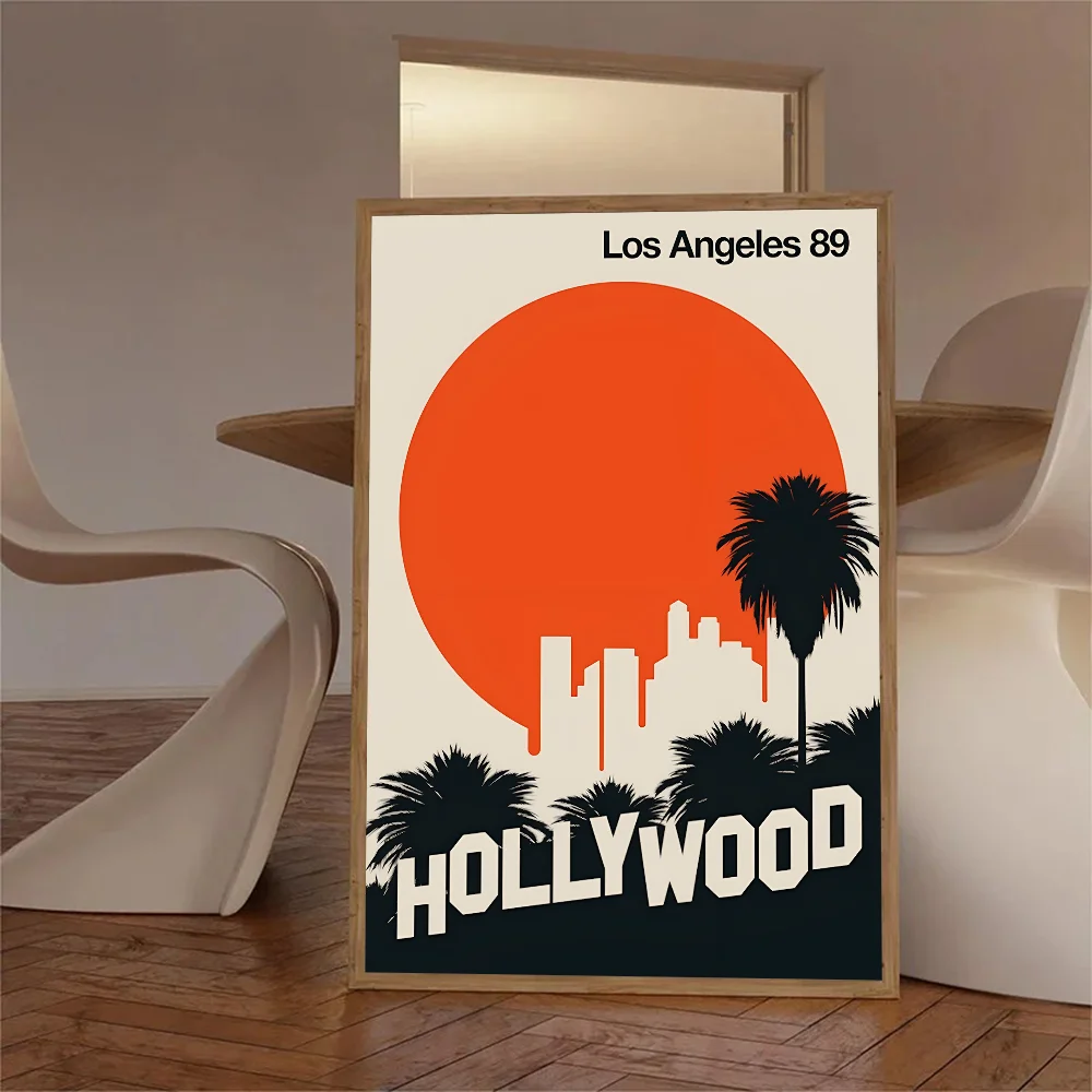 1 шт. самоклеящийся постер с изображением всемирно известных туристических