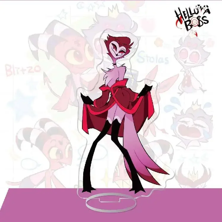 Брелок Helluva Boss в стиле аниме женский брелок для ключей мужчин акриловый