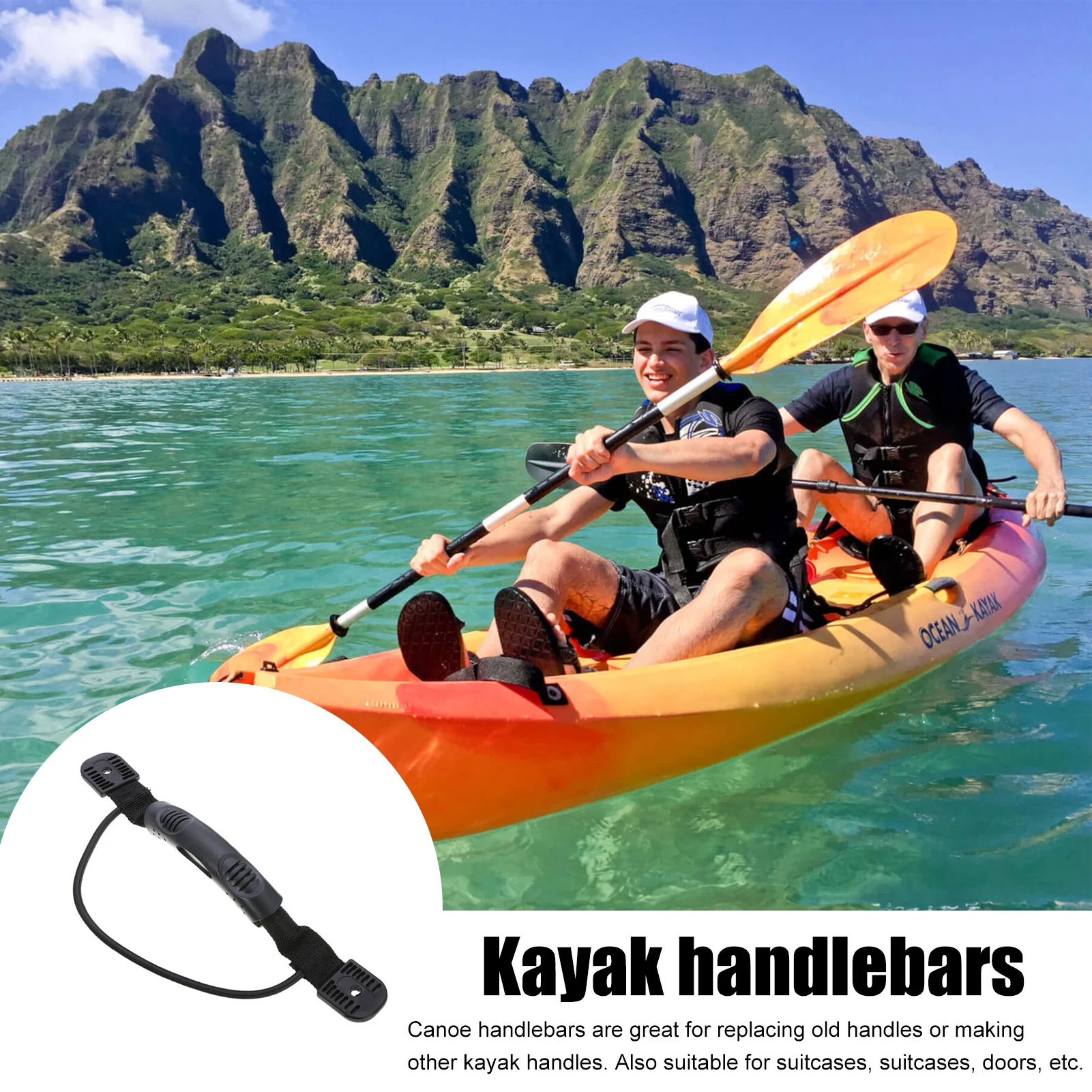 

Ручки для переноски Каяка, прочные ручки для каноэ, лодки, боковое Крепление, ручка для переноски с винтами, сменный комплект для дверных КАЯ...