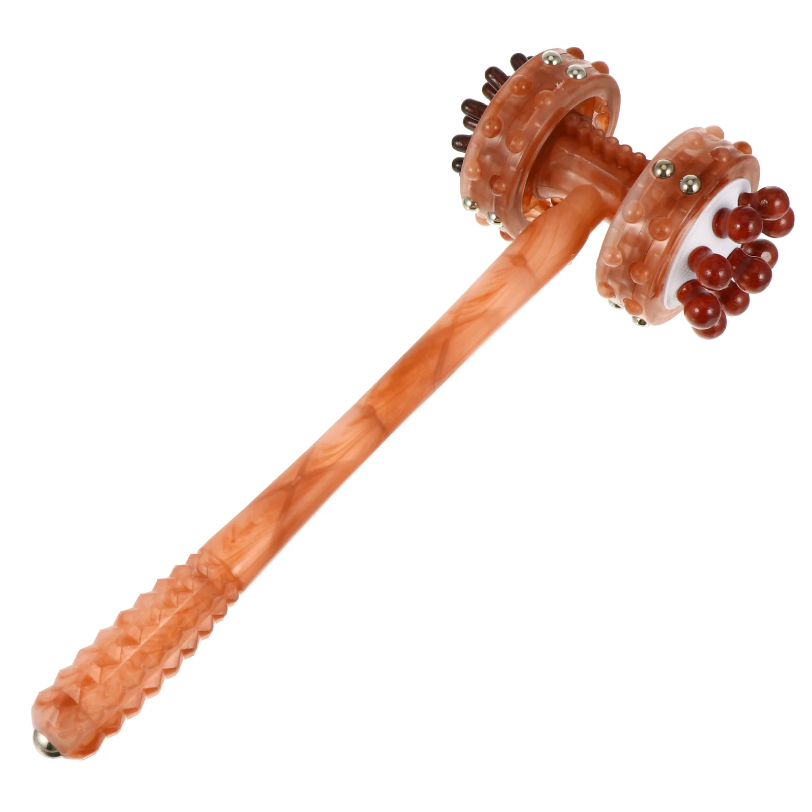 

Backscratchertool Stick Athletics Head Double Manual Scraping Roller Selfbody Knocking Relaxing Held Hand Meridian