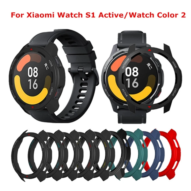 Защитный чехол для Xiaomi Watch S1 Active Smart защитная рамка бампер Mi цветной 2 Жесткий ПК -