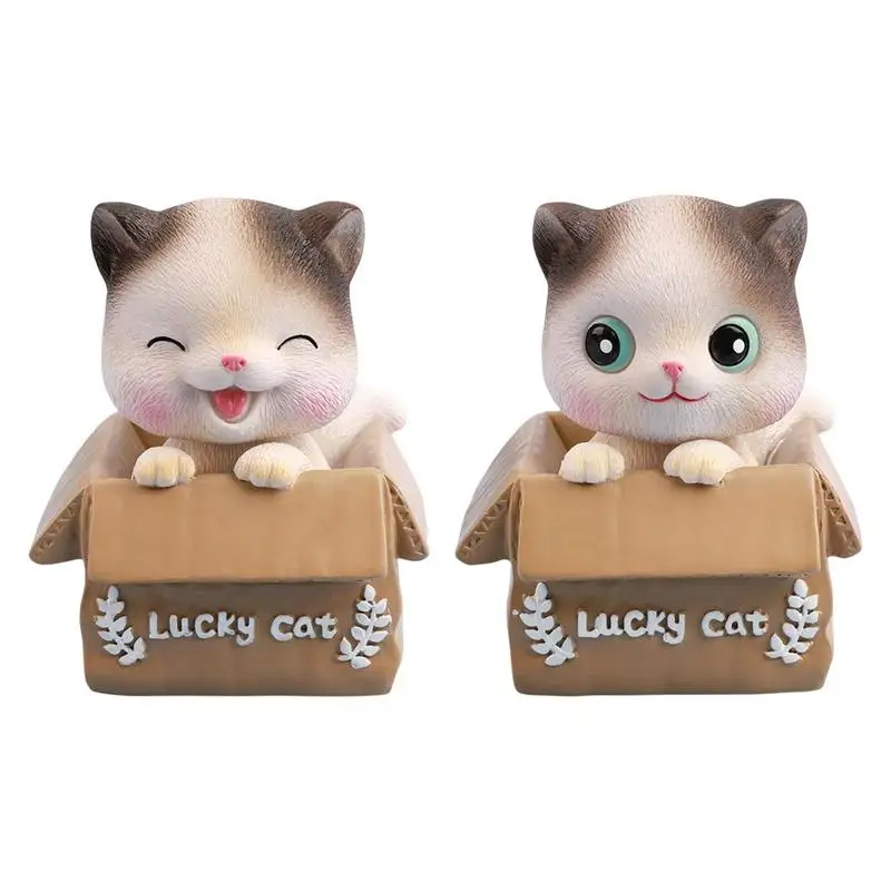 

Восхитительные украшения для автомобиля, мультяшный котенок, Весенняя воблер, фигурка, модель, украшение интерьера автомобиля, аксессуары, игрушки, подарки для автомобиля