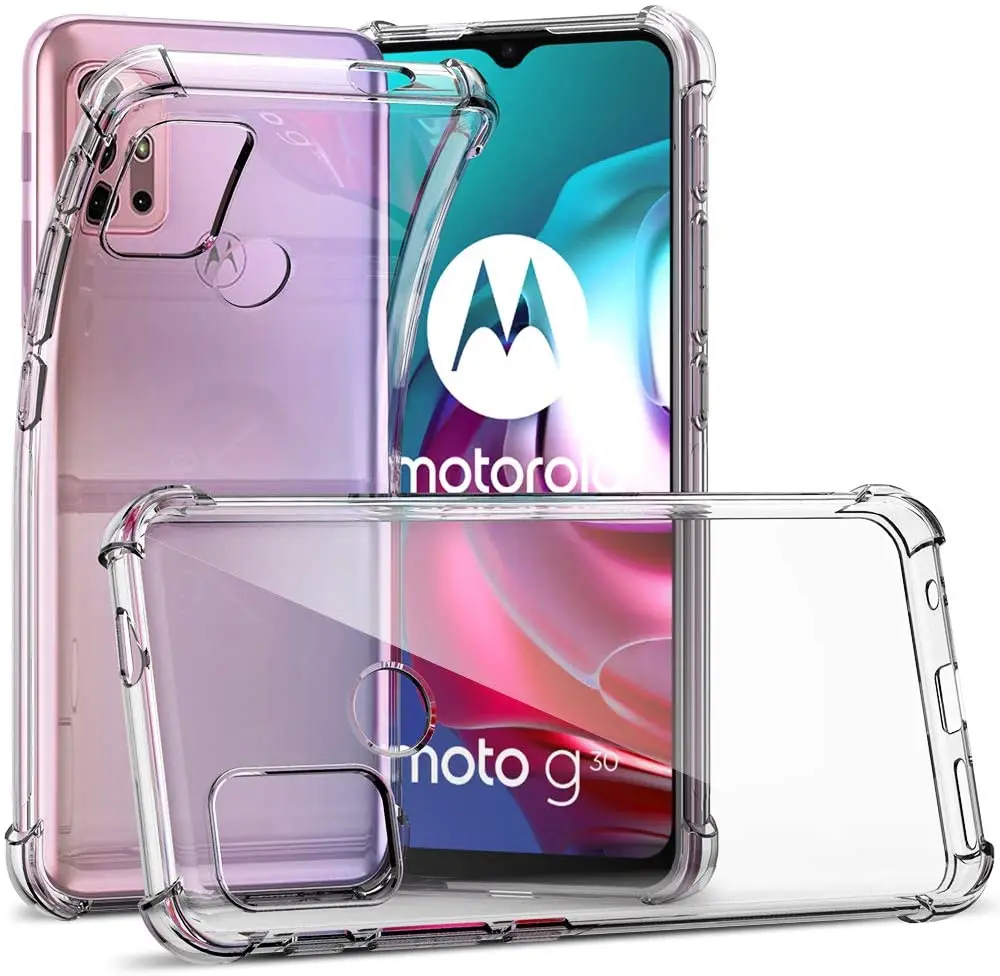 

Чехол Moto G30, Moto G Power Play Stylus 2021, ультратонкий усиленный Мягкий силиконовый чехол из ТПУ с углами для Motorola Moto G10 G30