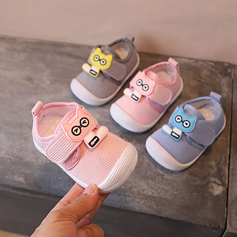 

Spring Autumn Baby Girls Boys First Walker Kid Infant Toddler Panda Cotton Shoes With Voice 16-21 0-2Years JY2275 MENGLE