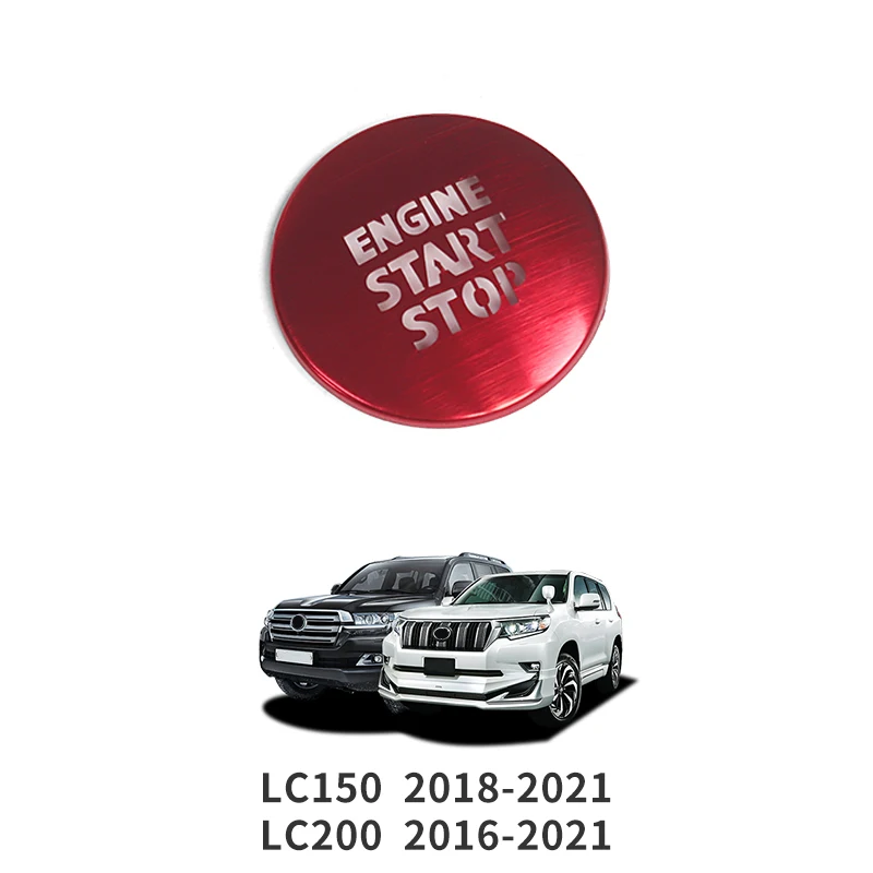 

Кнопка включения и остановки двигателя из нержавеющей стали, подходит Пластырь для Toyota Land Cruiser 200 LC200 FJ200 2008-2021 2020, аксессуары для интерьера тойота ленд крузер 200 2019 2018 2017 2016 2015 2014 2013
