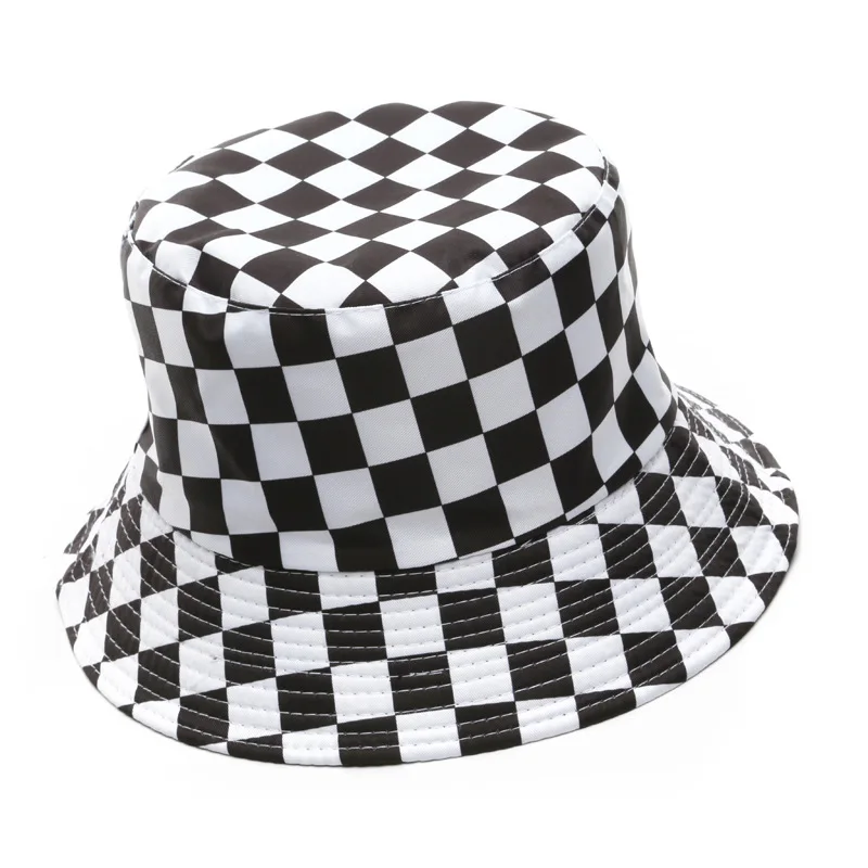 

Панама в клетку для мужчин и женщин, модная индивидуализированная шапка от солнца, в стиле хип-хоп, для занятий спортом на открытом воздухе, ...