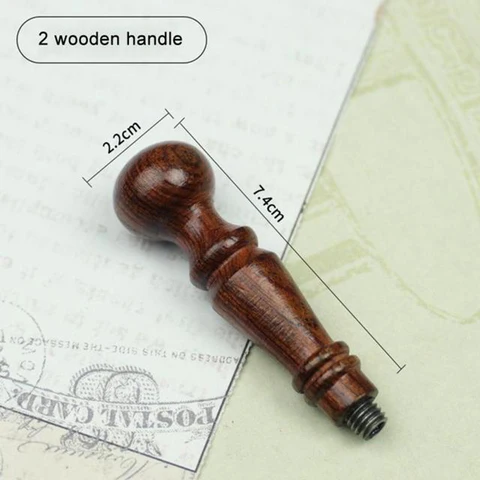 Ручка для сургучных печатей деревянных, цвет в ассортименте