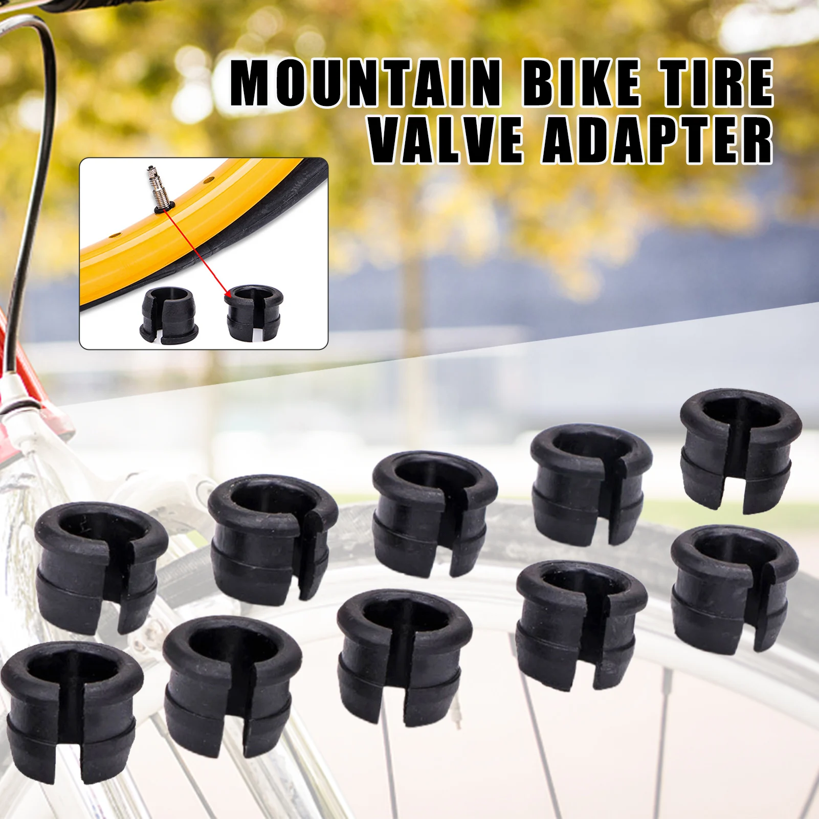 valve adapter for bike tire