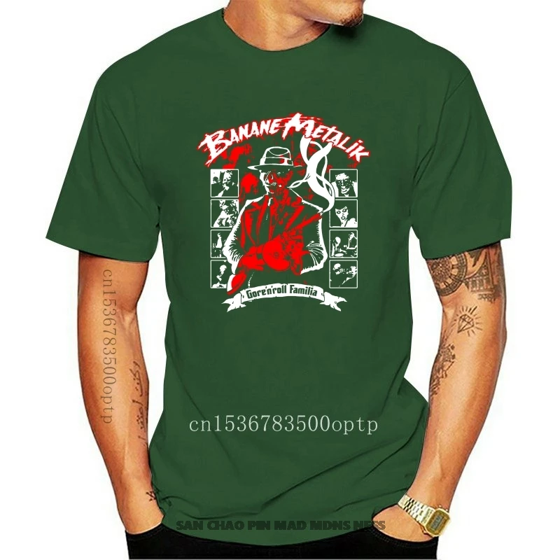 

BANANE METALIK Psychobilly Roll Familia Band T-SHIRT SIZE S M L XL 2XL100% cotton casual short sleeve men T shirt